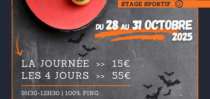 Sablé TT - Stage toussaint 2025